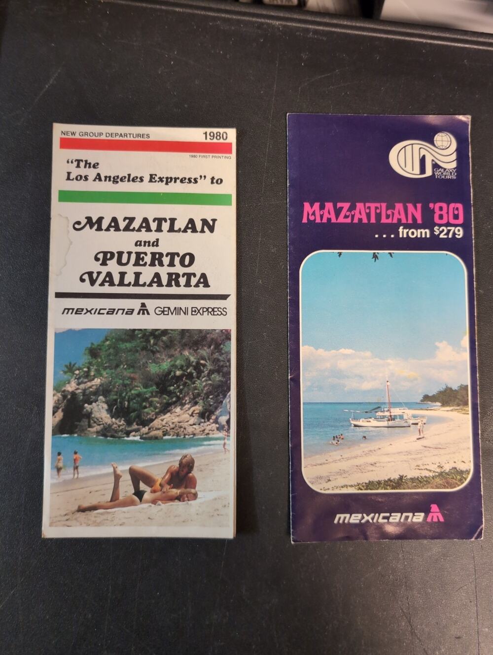 Mazatlán México Mexicana Tour Brochure Lot Vintage 1980